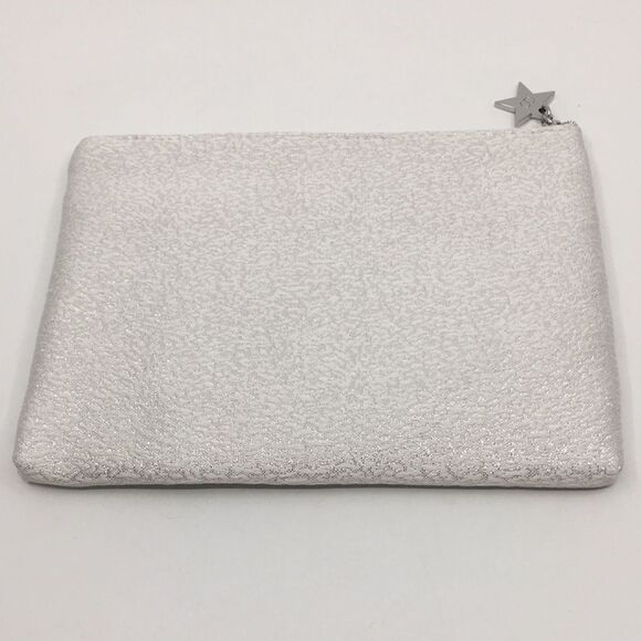 Dior Forever Glow Beauty Max Silver Makeup Pouch Clutch Star Zipper Pull - Picture 5 of 15